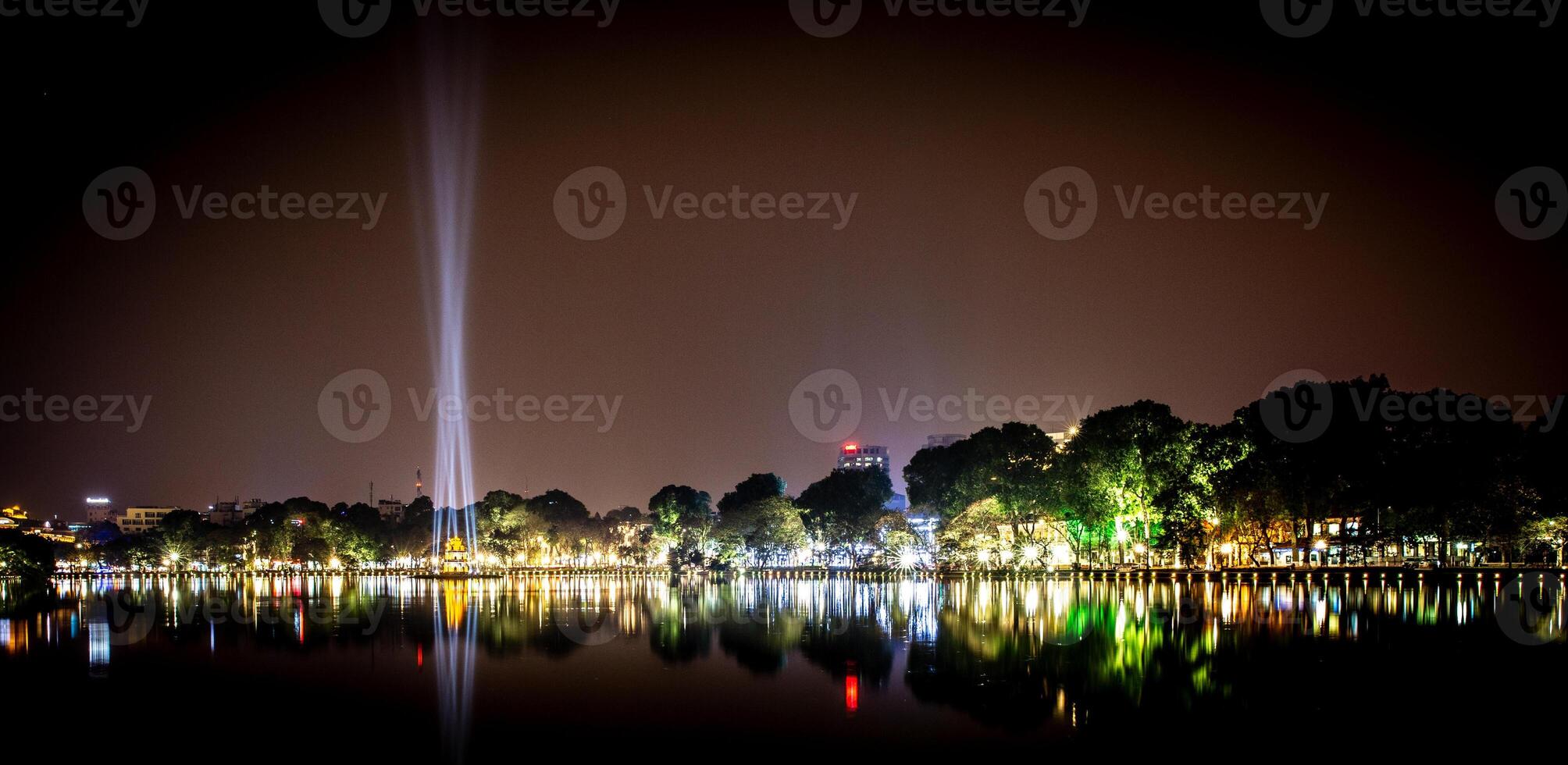 Hanoi, Vietnam at Night photo