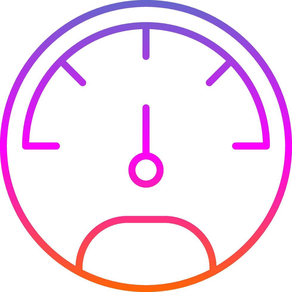 Speedo Meter Line Gradient Icon Design vector