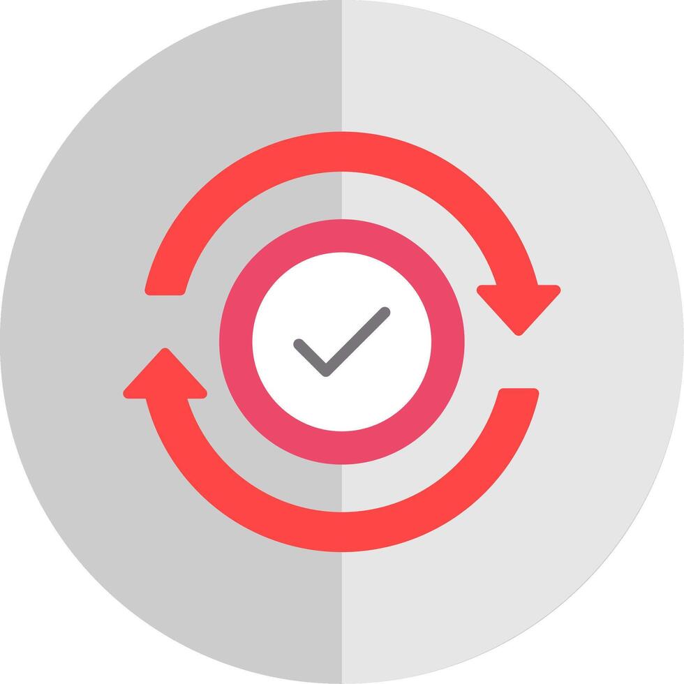 Refresh Flat Scale Icon Design vector