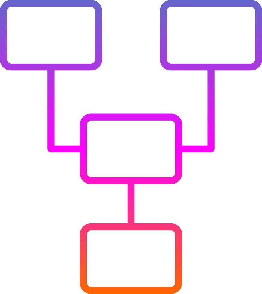 Organize Line Gradient Icon Design vector