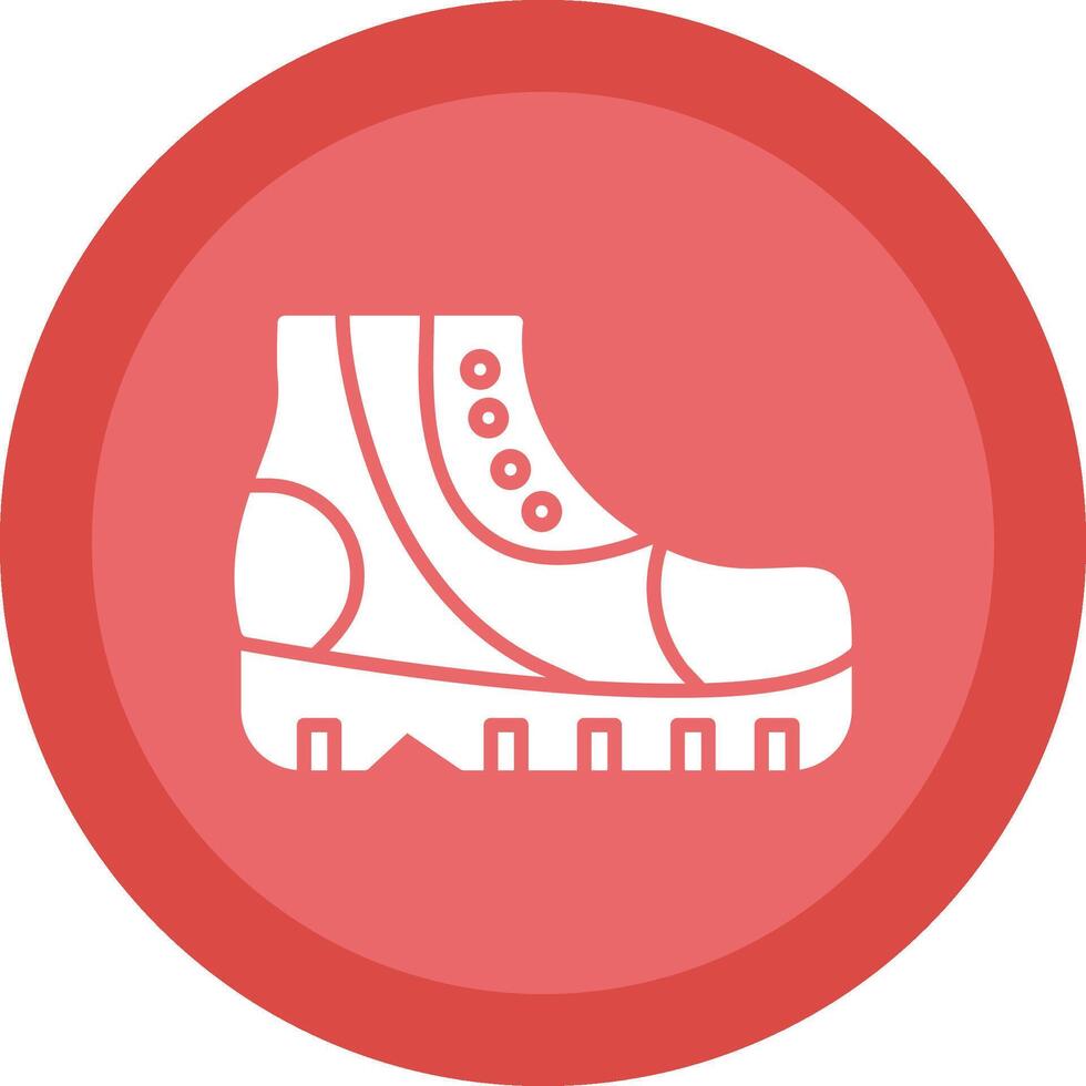Shoes Line Shadow Circle Icon Design vector