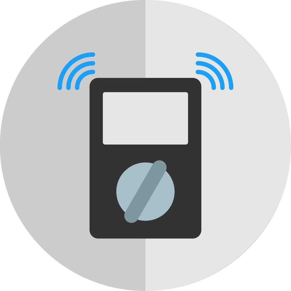 Metre Flat Scale Icon Design vector