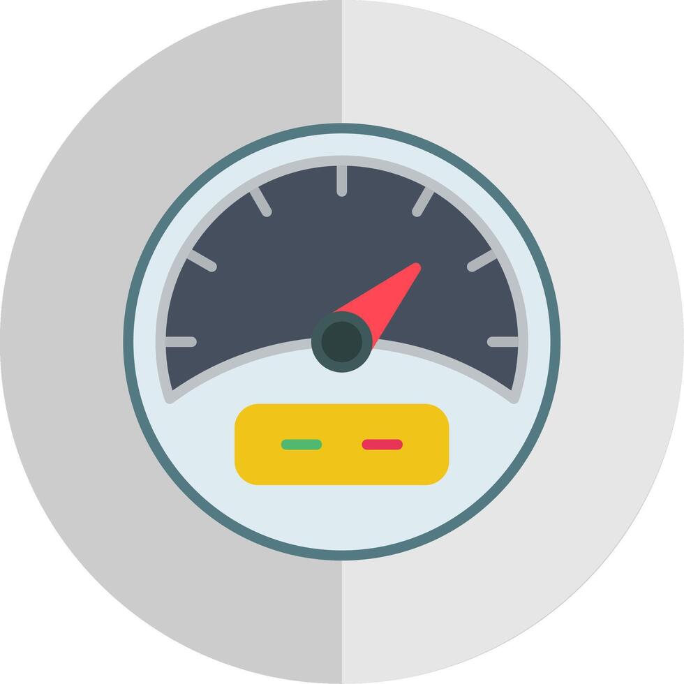 Gauge Flat Scale Icon Design vector