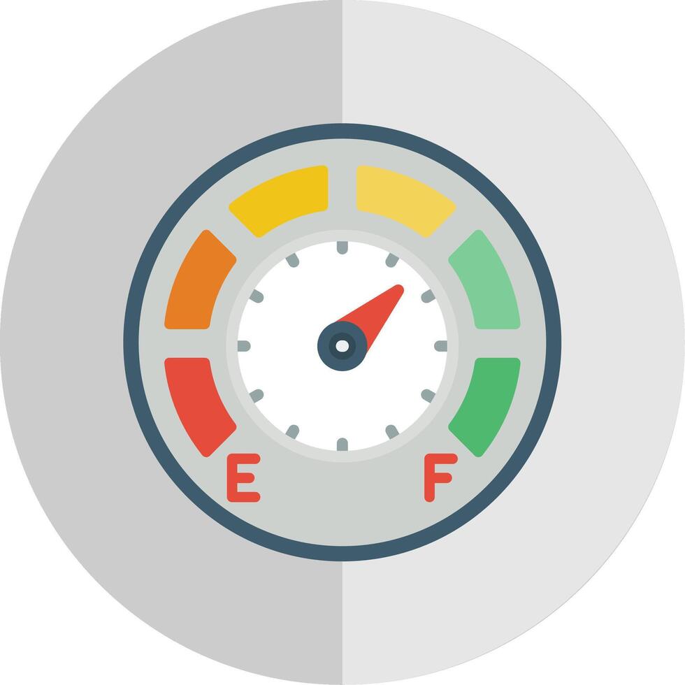 Gauge Flat Scale Icon Design vector