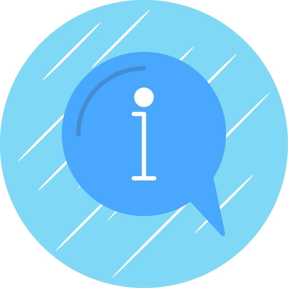 Information Flat Circle Icon Design vector