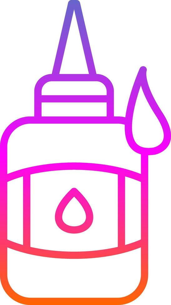 Glue Line Gradient Icon Design vector