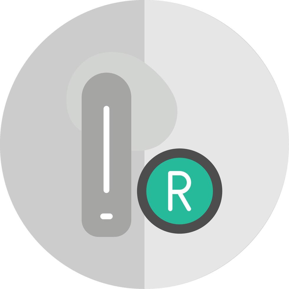 Earbud Flat Scale Icon Design vector