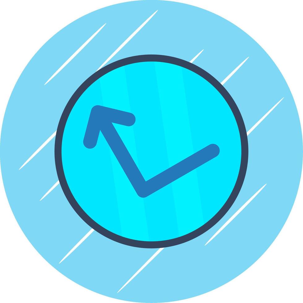 Bounce Flat Circle Icon Design vector