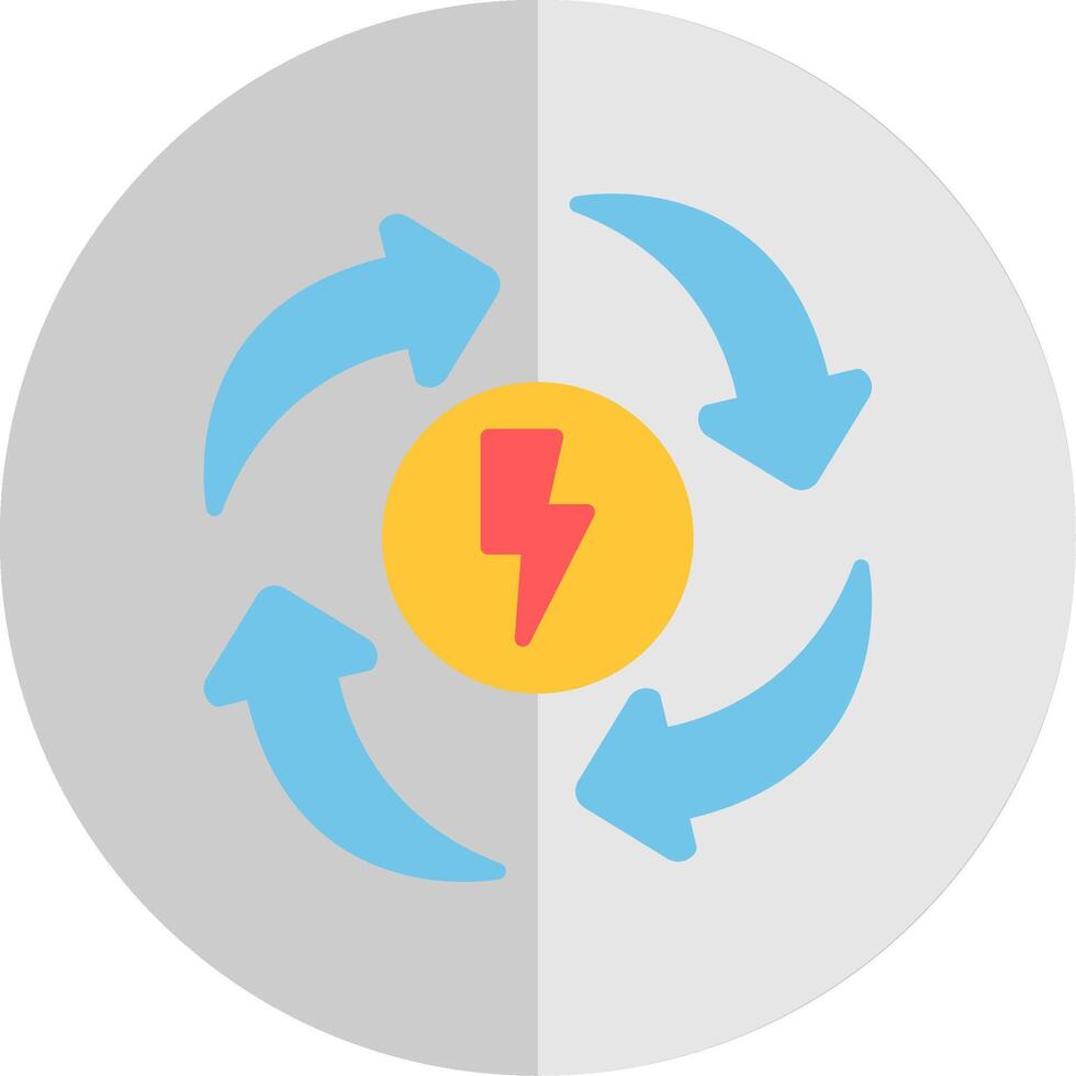 Eco Energy Flat Scale Icon Design vector