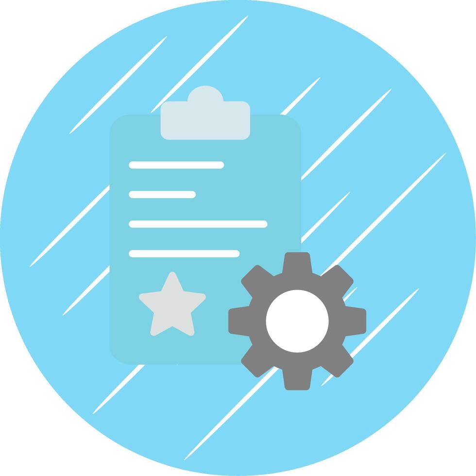 Quality Control Flat Circle Icon Design vector