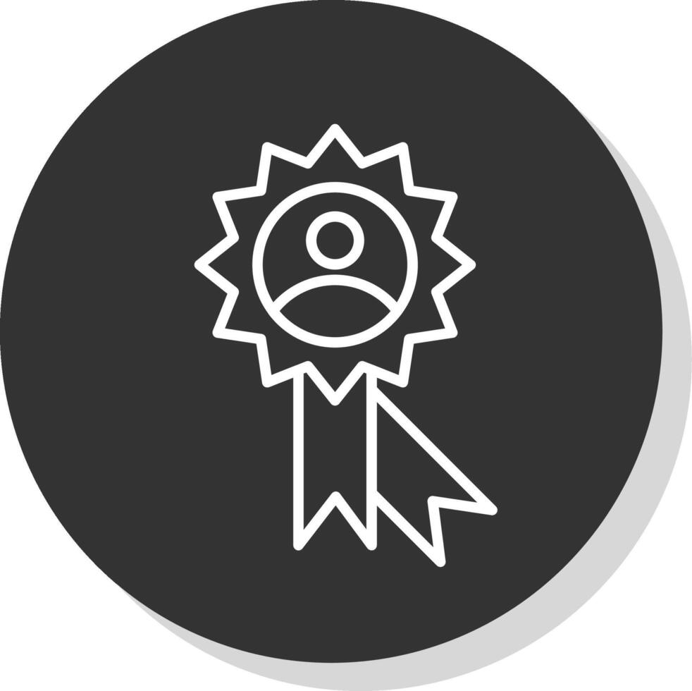 Customer Loyalty Line Shadow Circle Icon Design vector