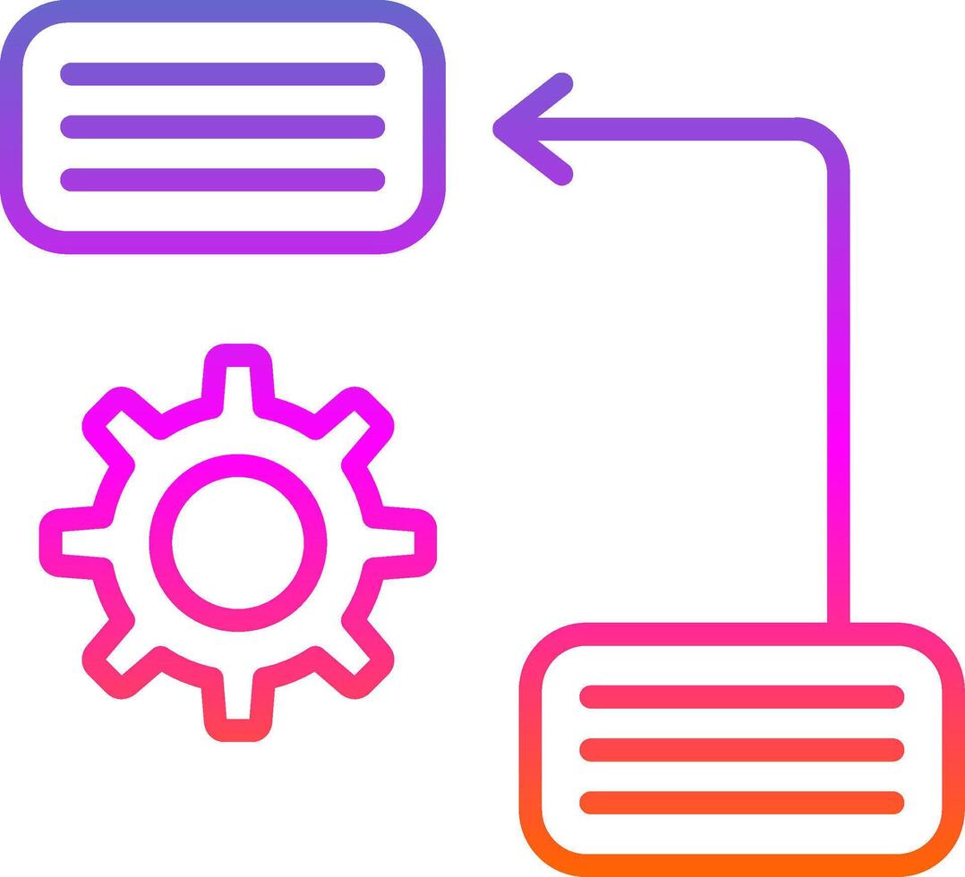 Prioritize Line Gradient Icon Design vector
