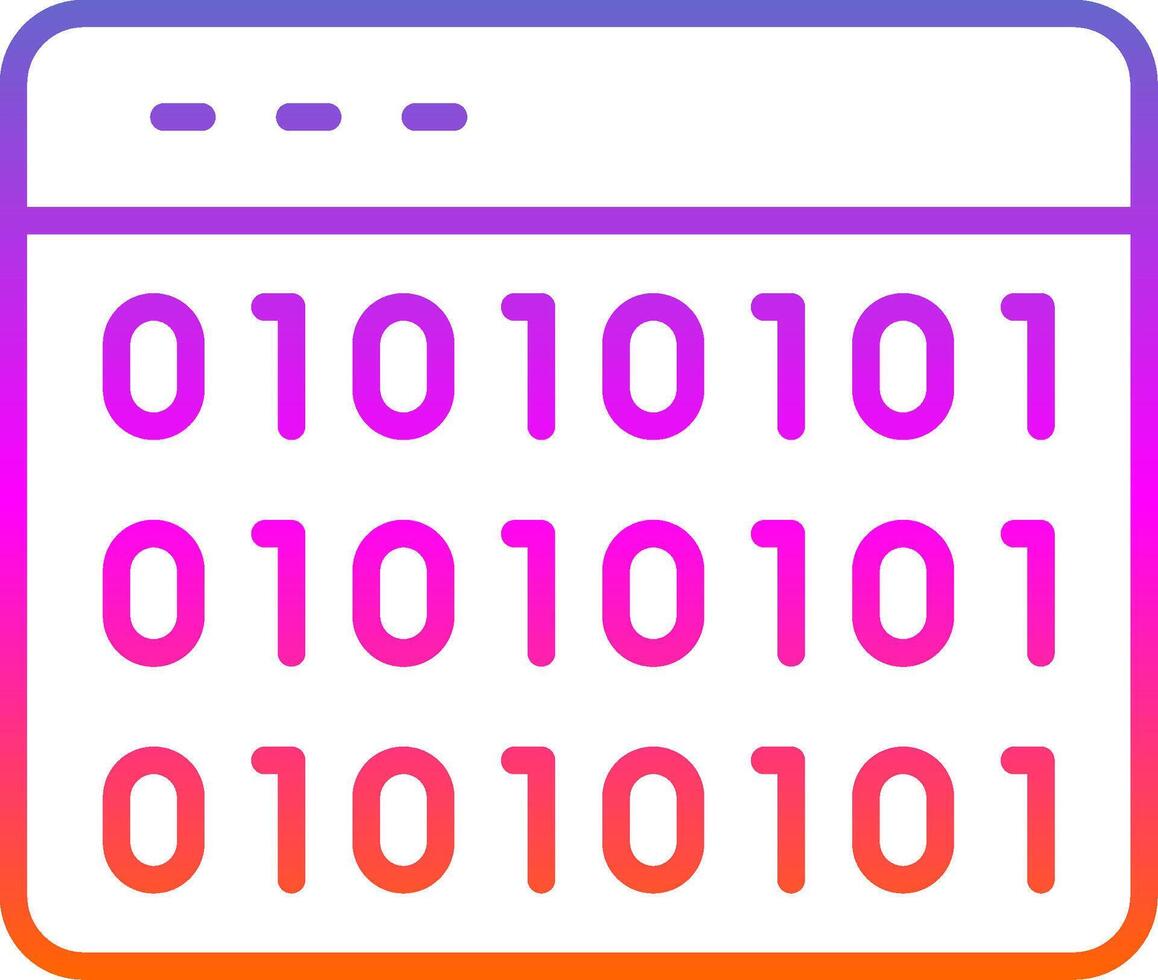 Website Codes Line Gradient Icon Design vector