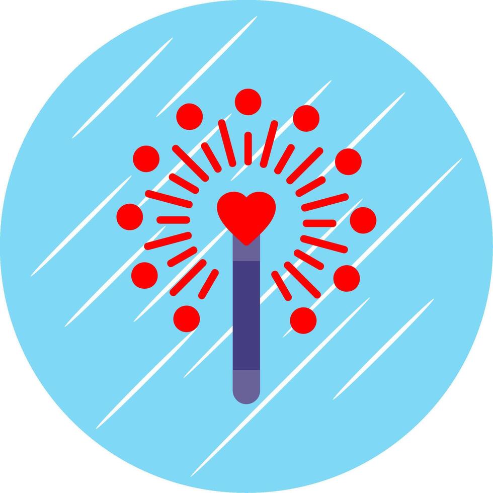 Magic Wand Flat Circle Icon Design vector