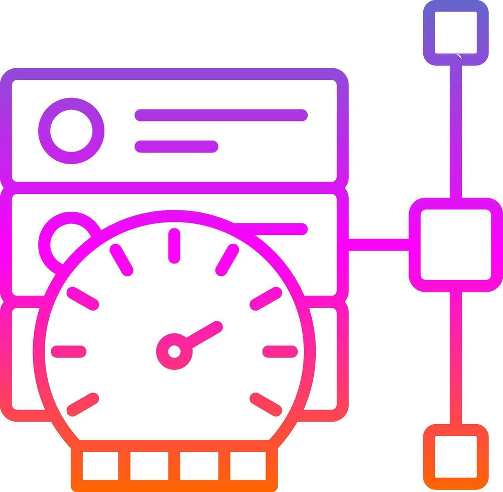 Performance Line Gradient Icon Design vector