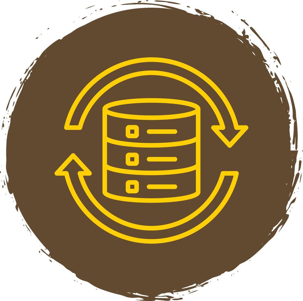 Data Synchronization Line Gradient Icon Design vector