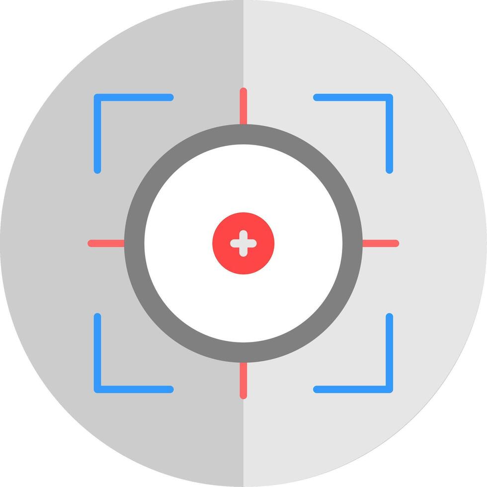 Scope Flat Scale Icon Design vector