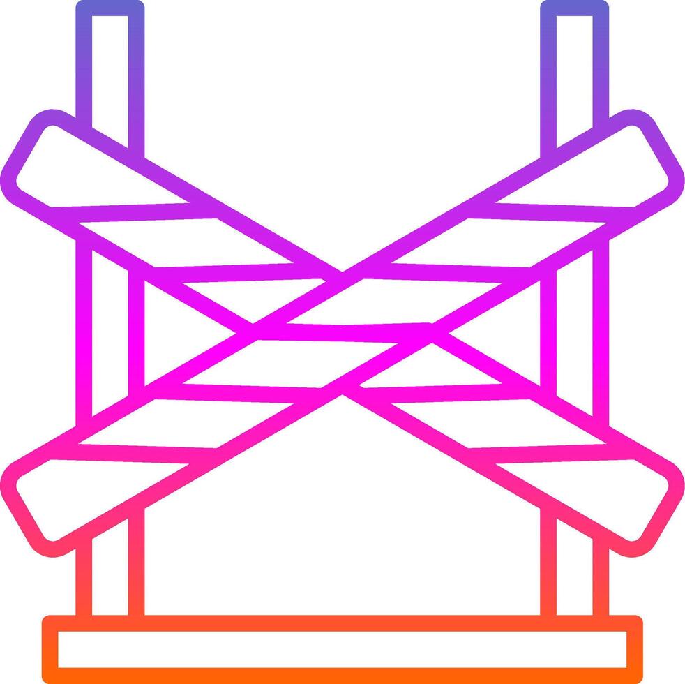 Crime Scene Line Gradient Icon Design vector