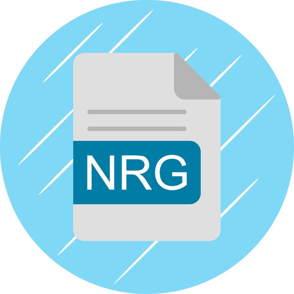 nrg archivo formato plano circulo icono diseño vector