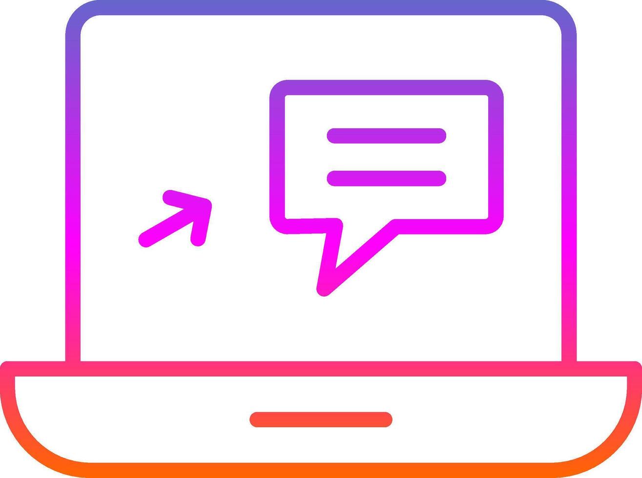 Ecommerce Line Gradient Icon Design vector