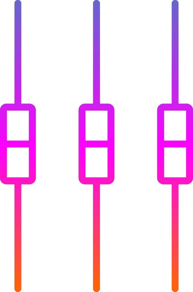 Box Plot Line Gradient Icon Design vector