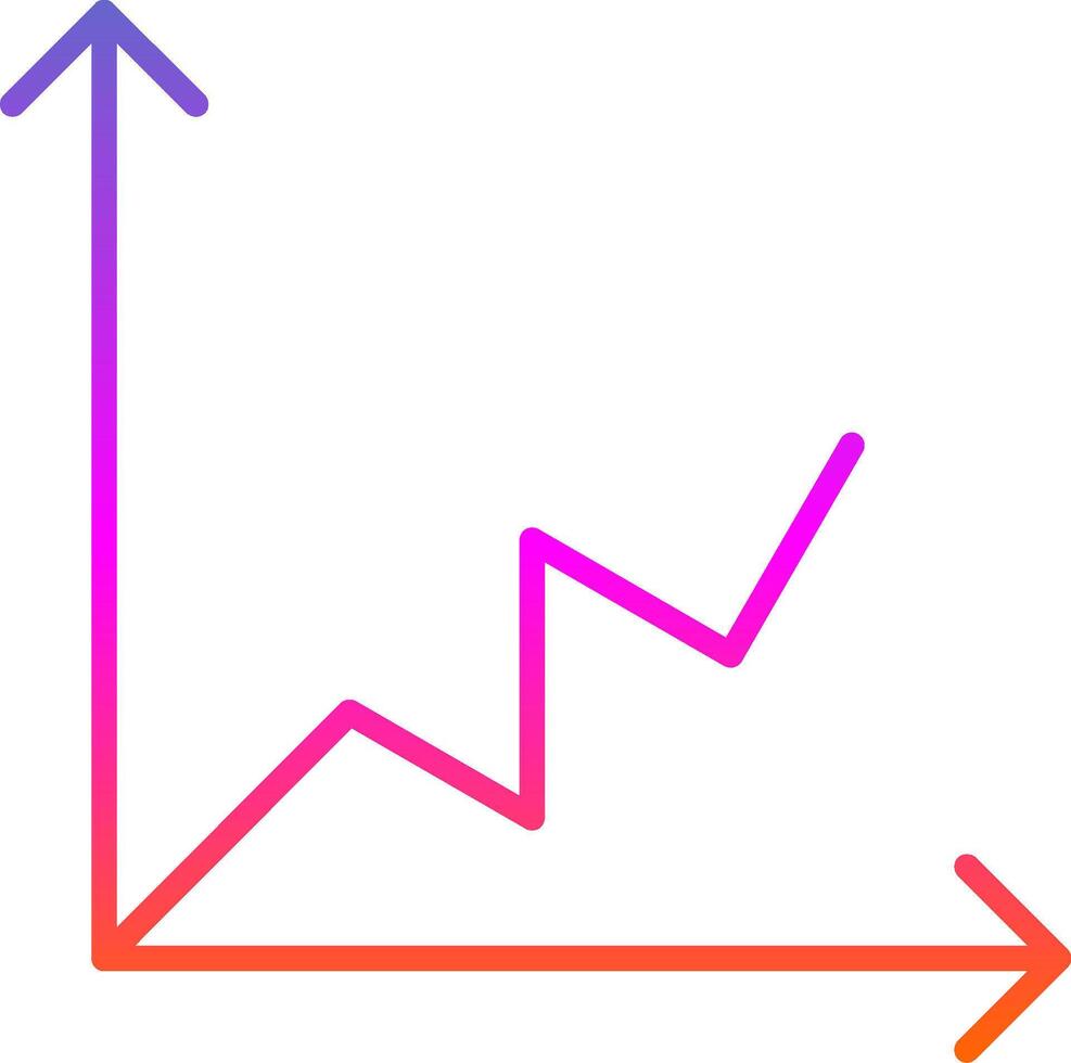 Line Circle Multi Circle Graph Line Gradient Icon Design vector