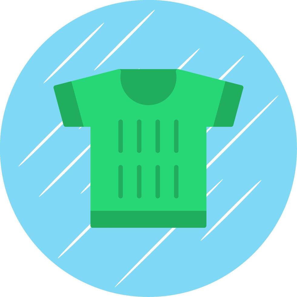 T Shirt Flat Circle Icon Design vector