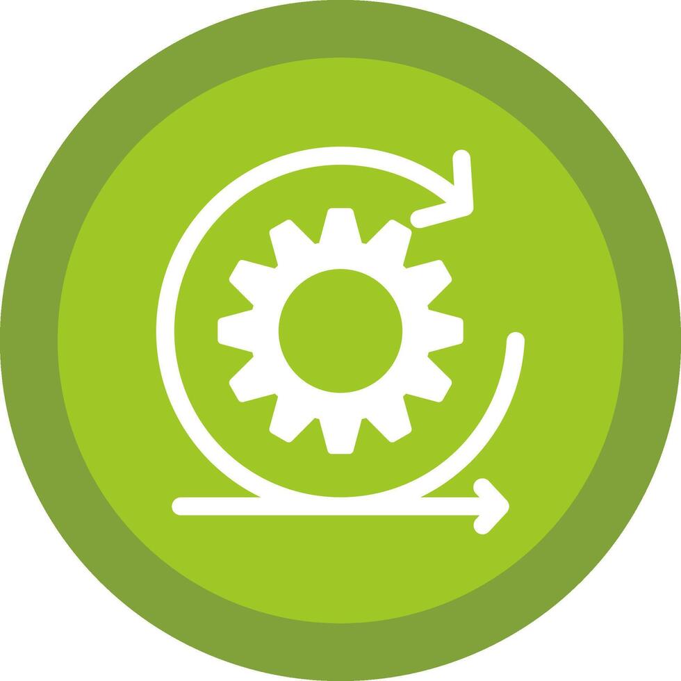 Scrum Line Shadow Circle Icon Design vector