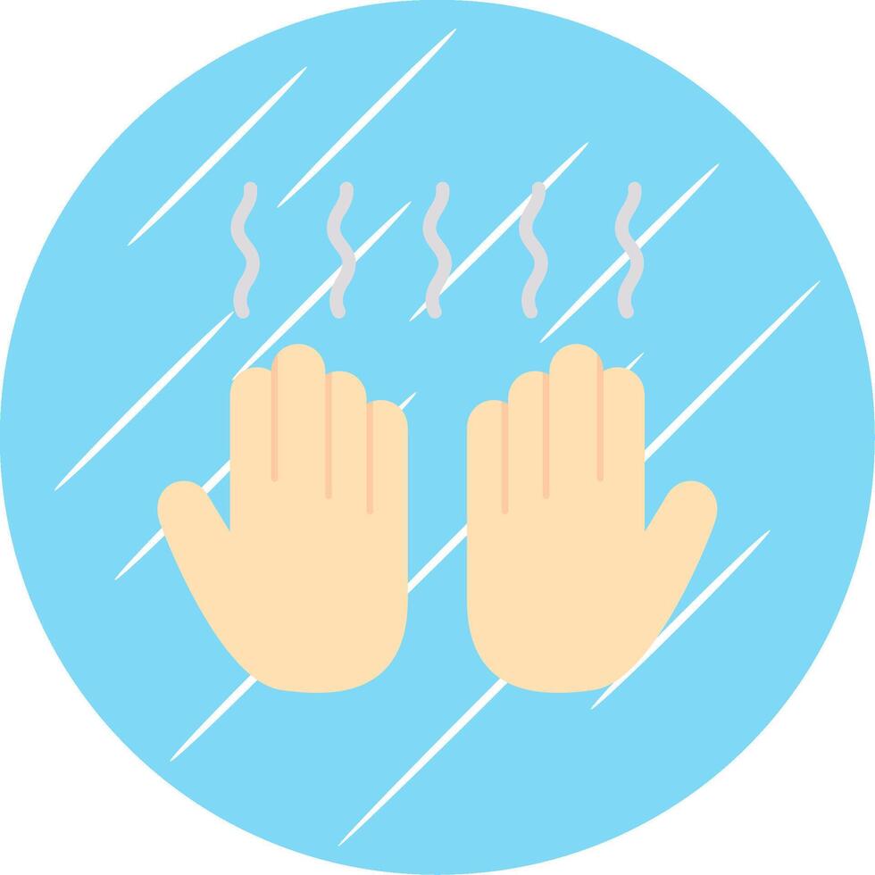 Hand Dryer Flat Circle Icon Design vector