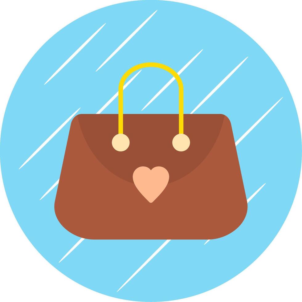 Purse Flat Circle Icon Design vector