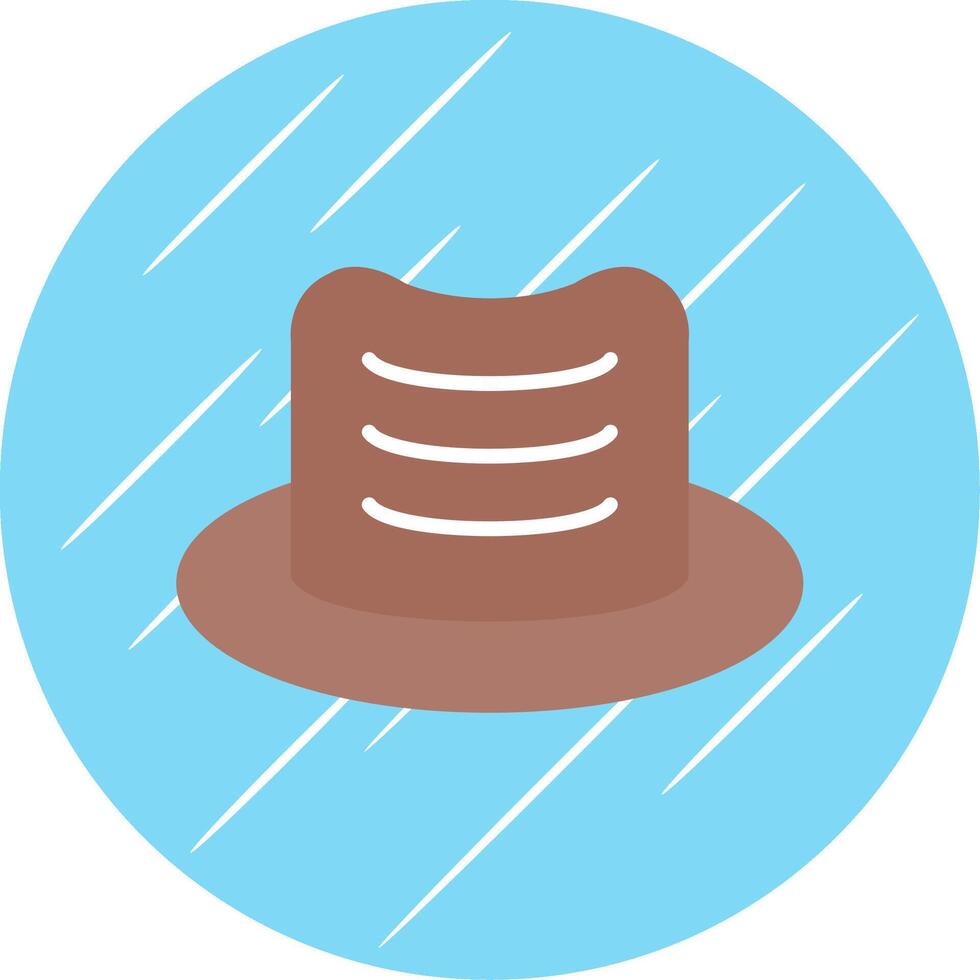 Hat Flat Circle Icon Design vector