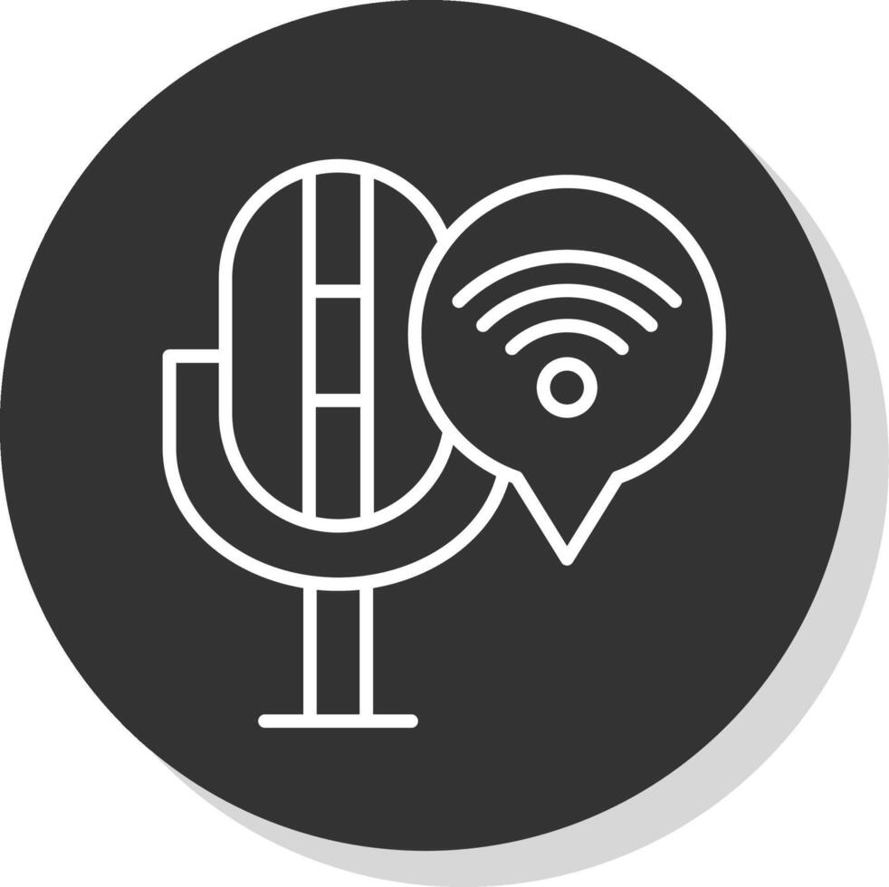 Connection Line Shadow Circle Icon Design vector