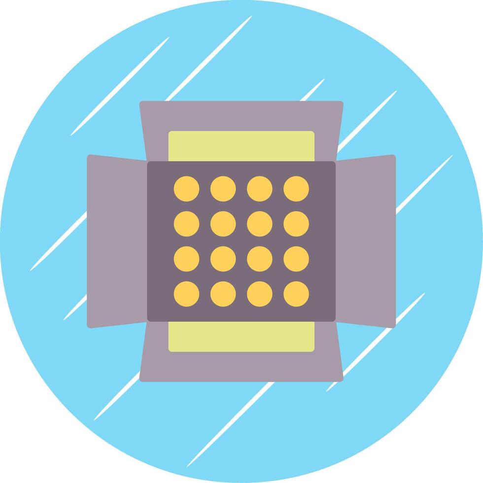 Soft Box Flat Circle Icon Design vector