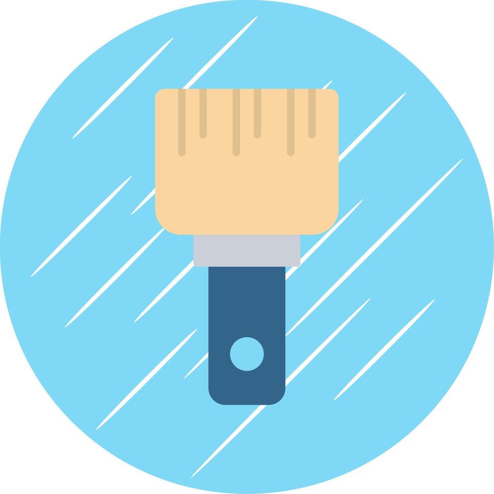 Paint Brush Flat Circle Icon Design vector