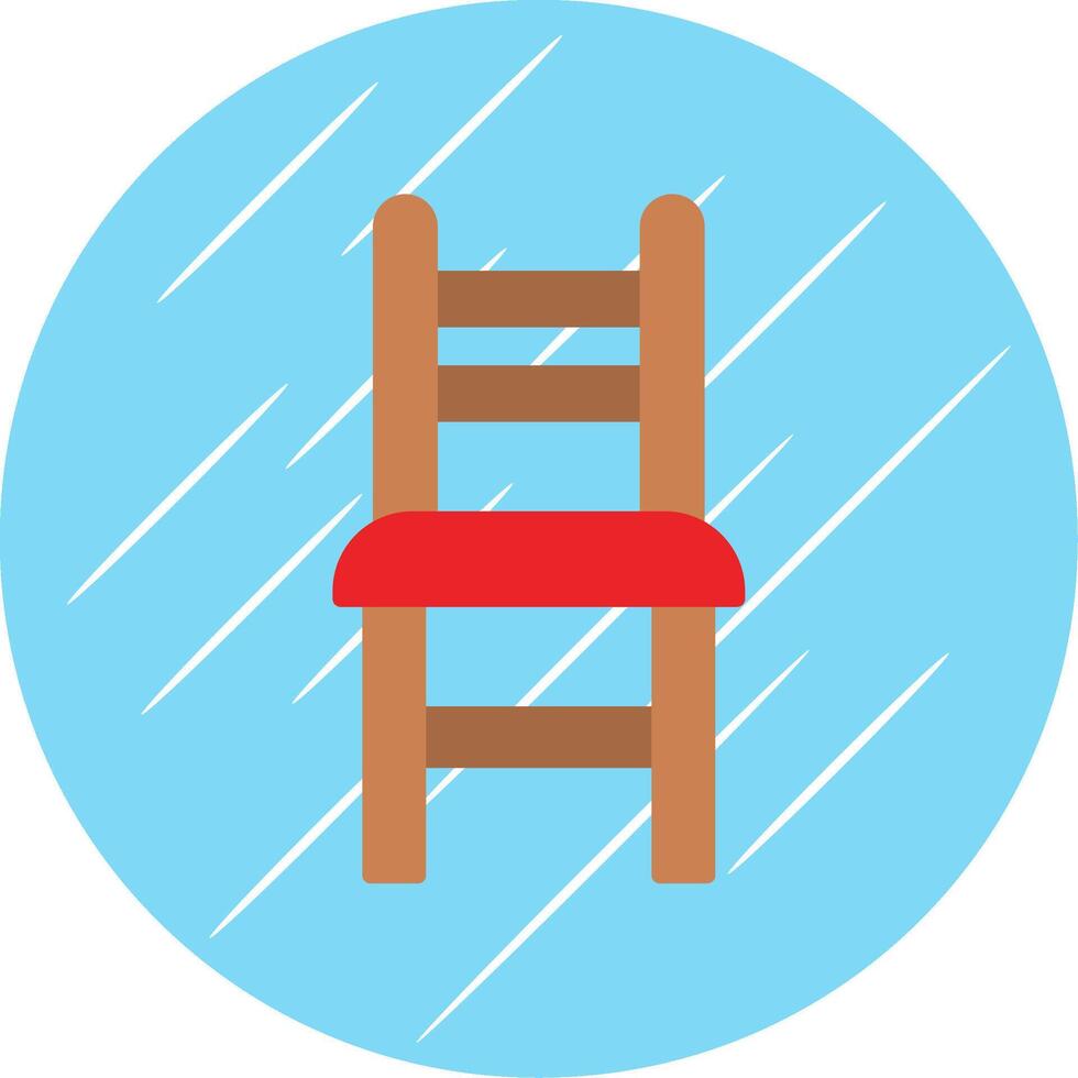 comida silla plano circulo icono diseño vector