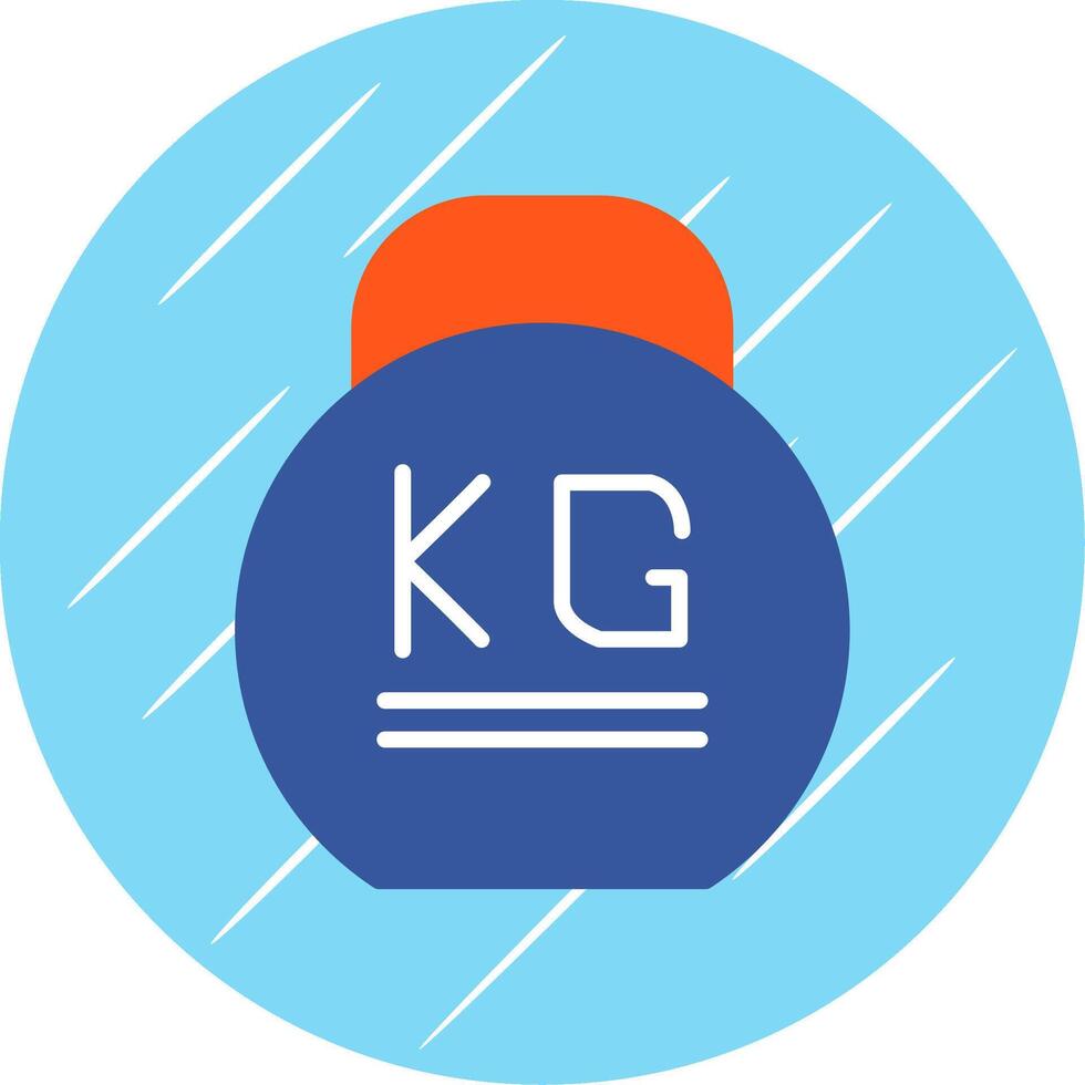 Weight Flat Circle Icon Design vector