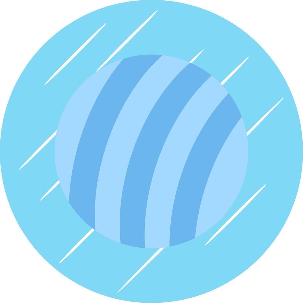 Exercise Ball Flat Circle Icon Design vector