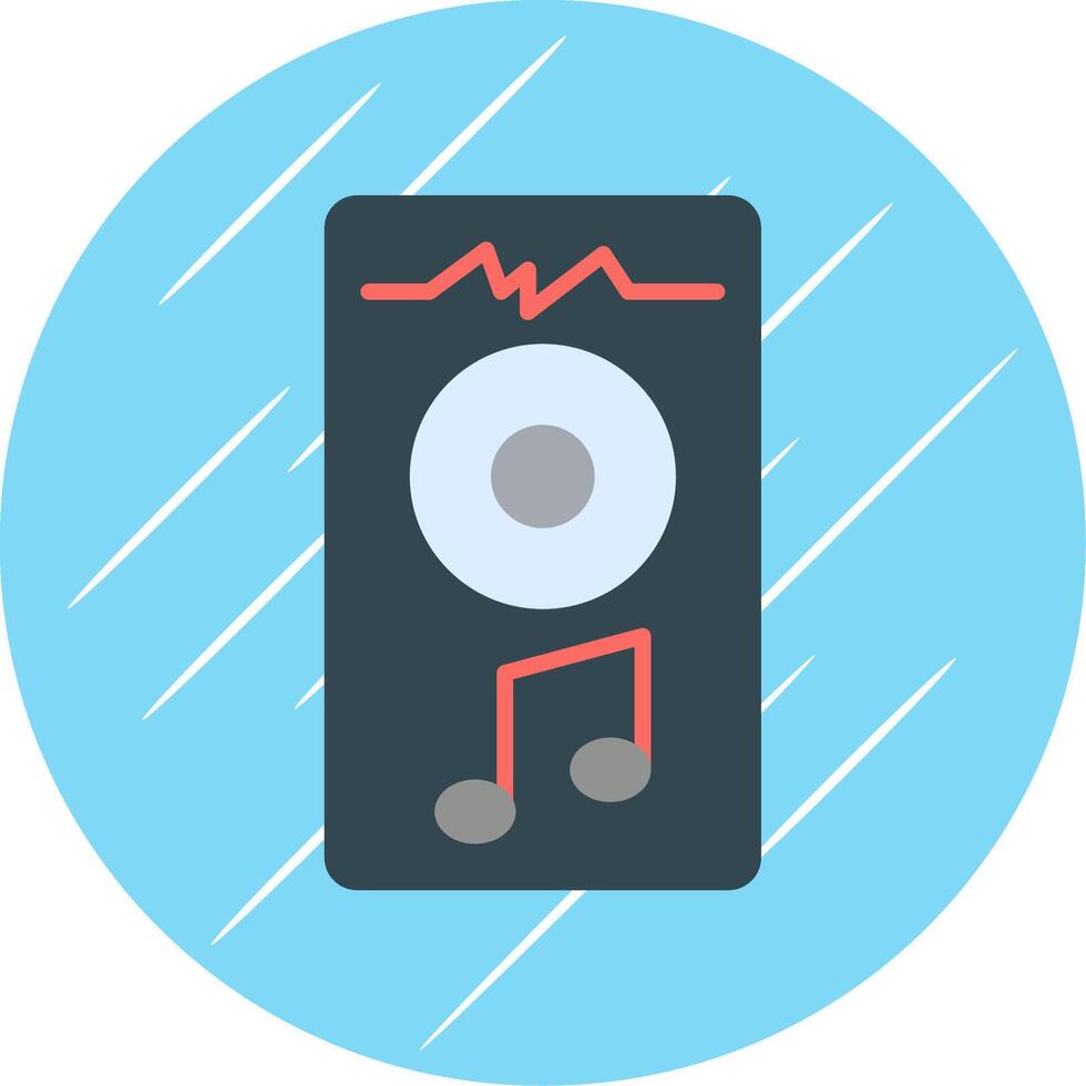 Mixer Flat Circle Icon Design vector
