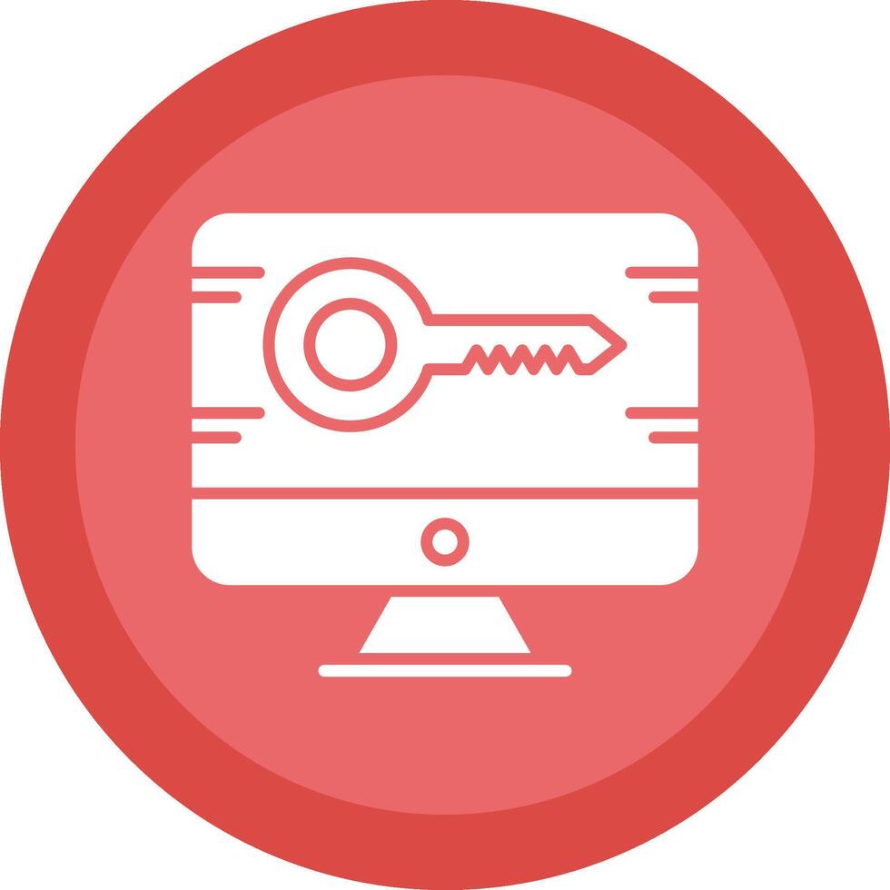 Access Line Shadow Circle Icon Design vector