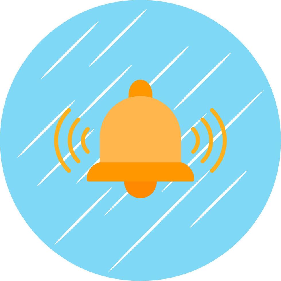 Bell Flat Circle Icon Design vector