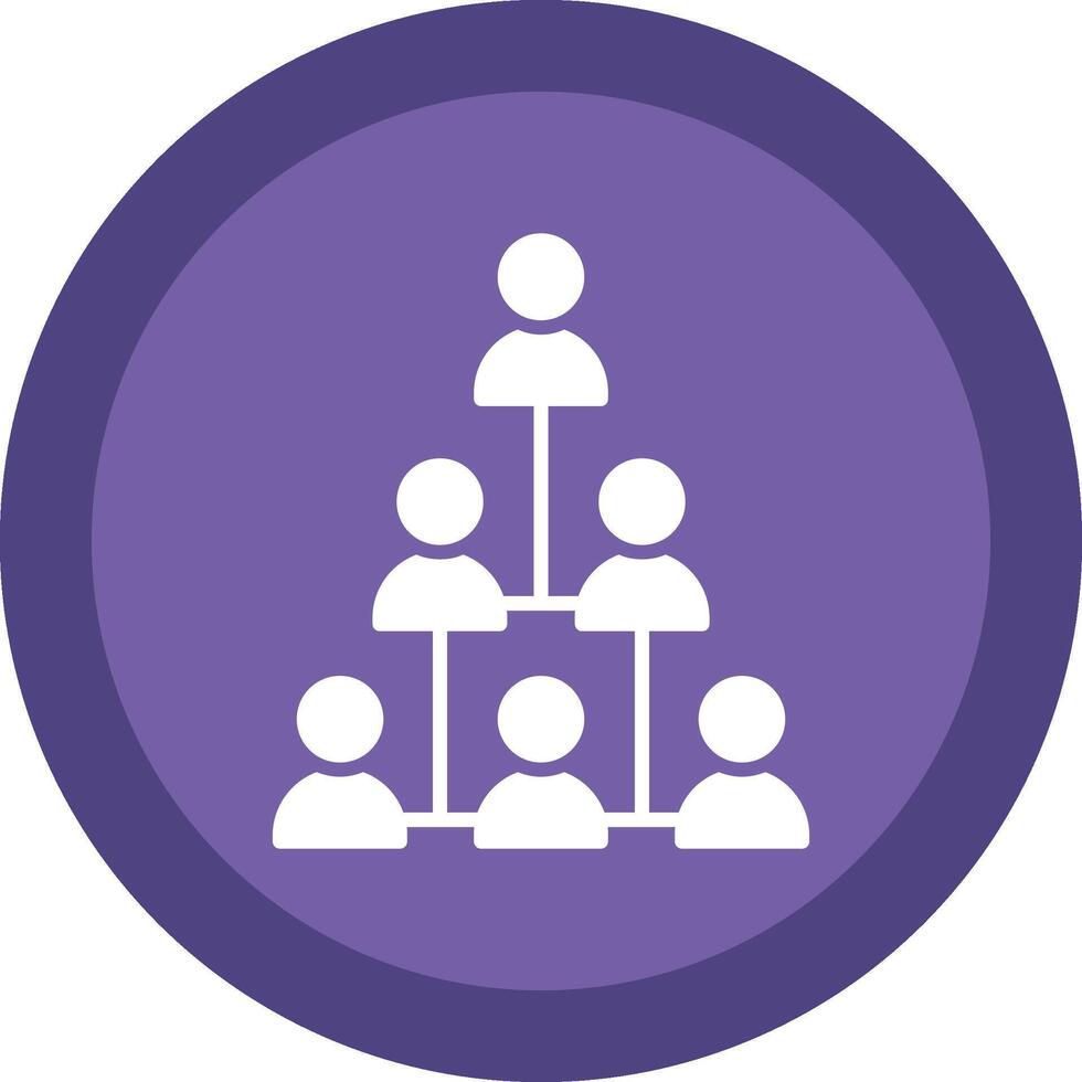 Hierarchical Structure Line Shadow Circle Icon Design vector
