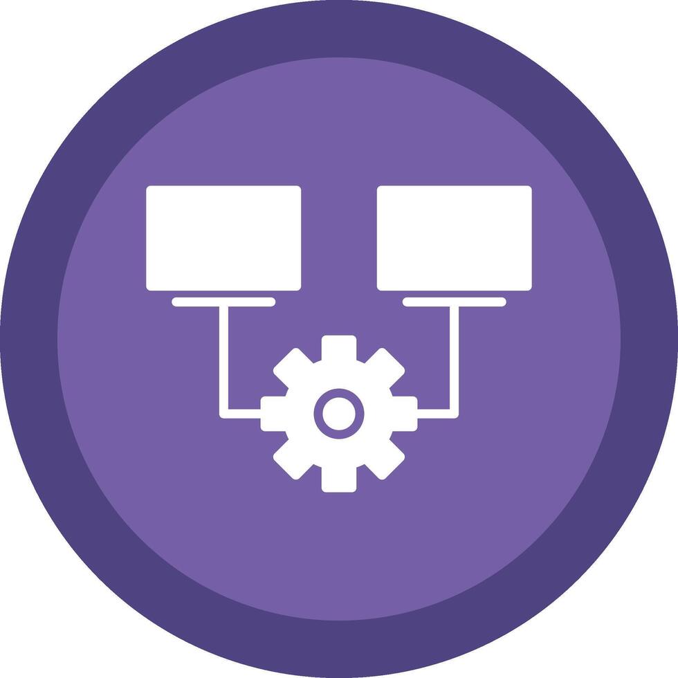 Multitask Line Shadow Circle Icon Design vector
