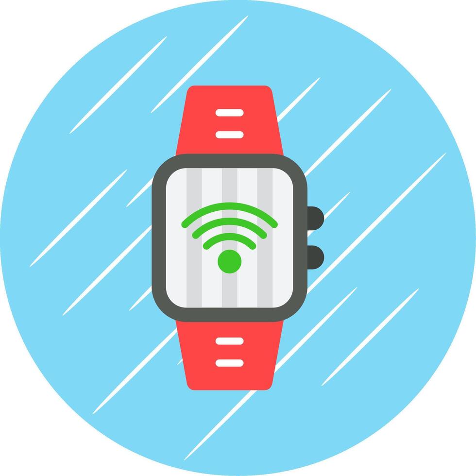 Wi-fi Flat Circle Icon Design vector