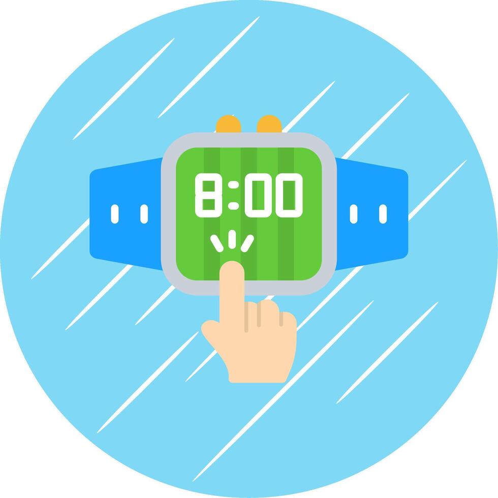 Touchscreen Flat Circle Icon Design vector