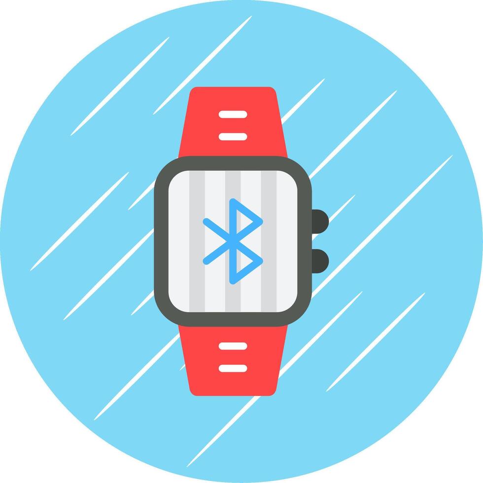 Bluetooth Flat Circle Icon Design vector