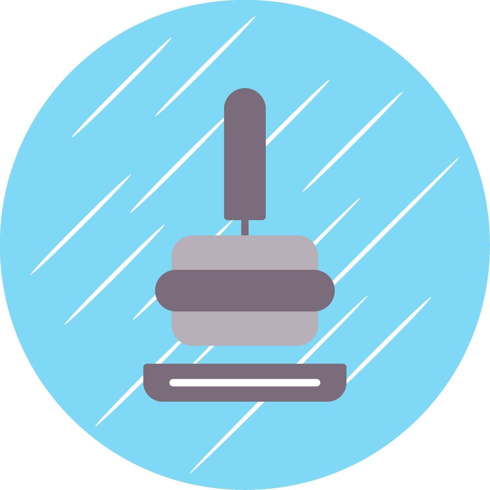 Tamper Flat Circle Icon Design vector