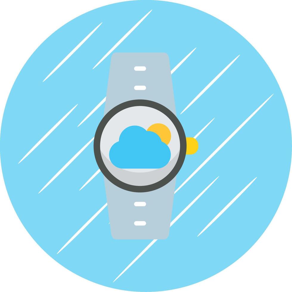 Weather Flat Circle Icon Design vector