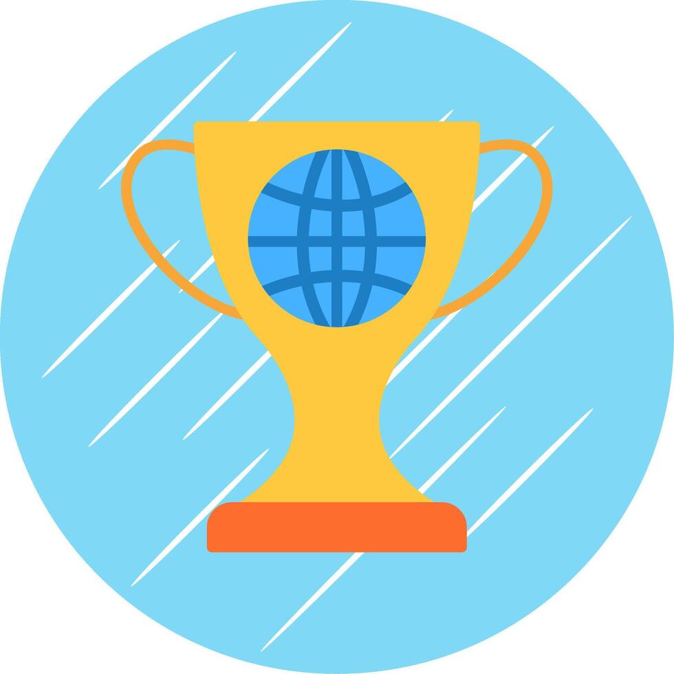 World Flat Circle Icon Design vector