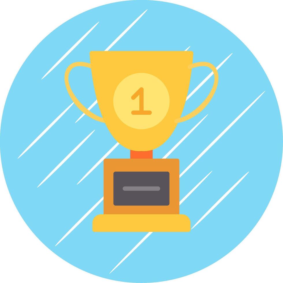 Cup Flat Circle Icon Design vector