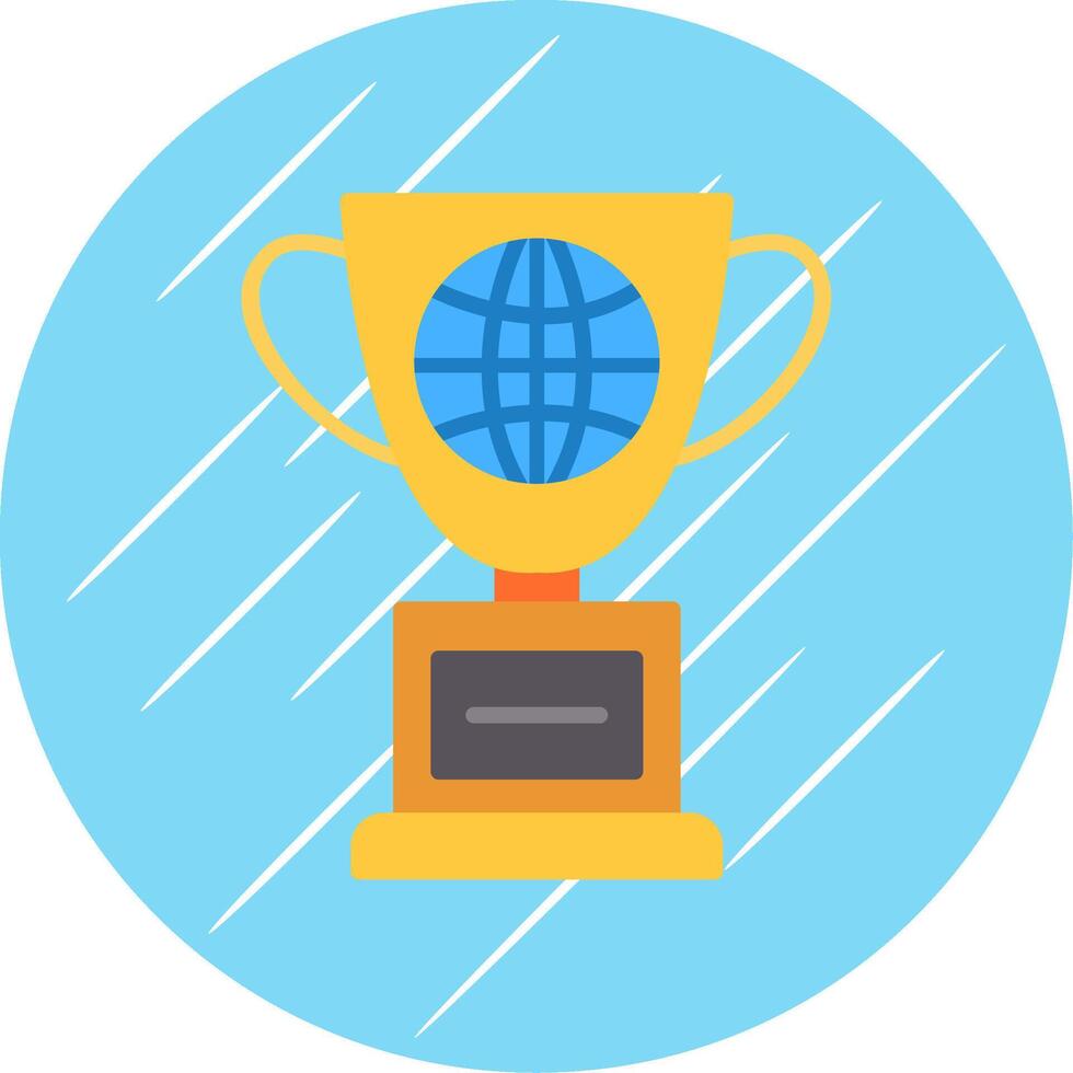 World Flat Circle Icon Design vector